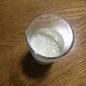 おうちCafe♡氷を使わず濃厚バナナミルク